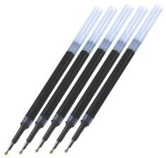 Pentel Energel Liquid Gel Pens Refills-0.5mm- Fine Line Black Ink-value set of 5