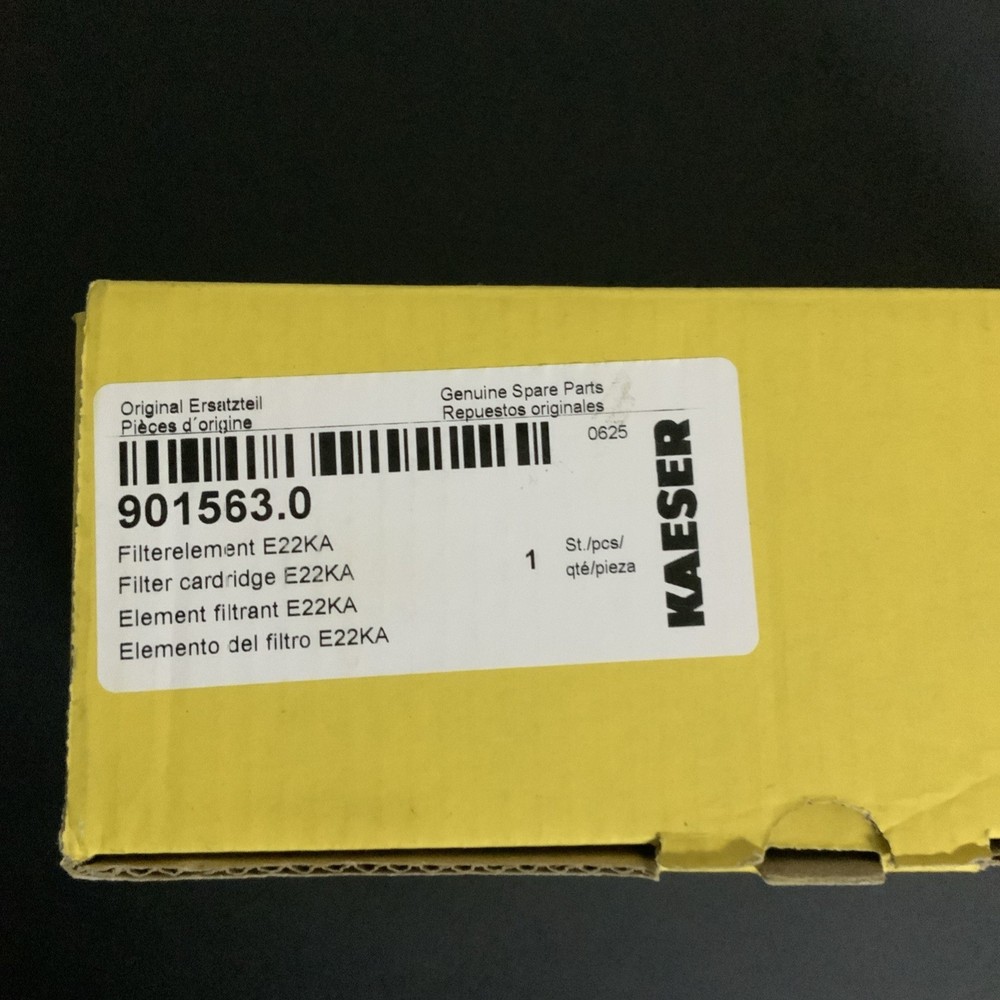 Kaeser air Compressor E22KA 901563.0 OEM and Line filter cartridge