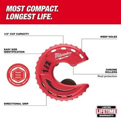 Milwaukee 48-22-4267 Close Quarters Copper Tubing Cutter Set, 3 Piece