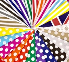 Candy Stripe Paper Bags Party Sweet Treat Buffet Gift Shop Coloured 5″x7″ Polka