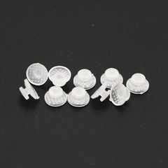 US 100Pcs Ortho Lingual Buttons Dental Ceramic/Metal, Bondable, Round Mesh Base