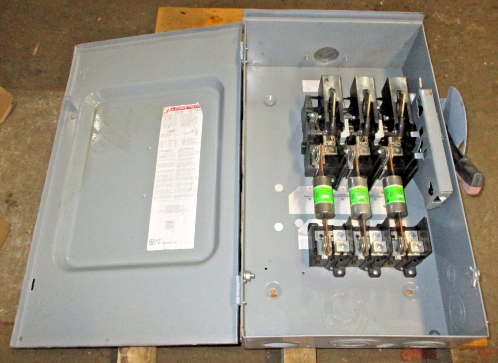 Square D H364RB Type 3R 200A Heavy Duty Safety Switch 125A Fuse 53450NADC
