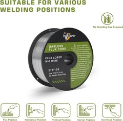 Flux Core Welding Wire .030″ -E71T-GS Mild Steel MIG Wire 2 Pounds × 3 Packs