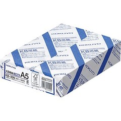 Kokuyo A5 KB Paper, 500 Sheets, 64gsm, 80 Bright Assorted Sizes , Styles