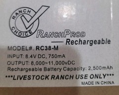 Ranch Choice Rechargeable Electric Livestock Prod for Cattle, Sheep, Hogs