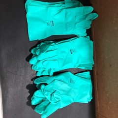 (9 PAIRS) MAPA PROFESSIONAL, STANSOLV NITRILE GLOVES SIZE, 10-10-1/2, FREE SHIP