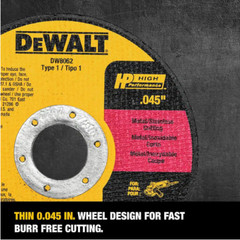 DEWALT 4-1/2 In. X 0.045 In. X 7/8 In. Metal and Stainless Cutting Wheel 10-Pack