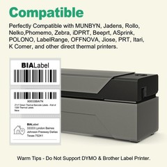 12 Rolls 2″ x 1″ Direct Thermal Shipping Labels – 1300 Labels/Roll for Zebra, Ro