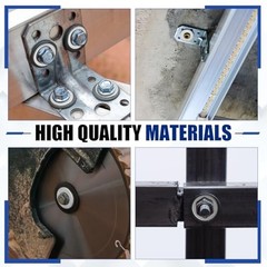 200 Pcs 1/4″ x 2″ Zinc Fender Washers – 2mm Thick for Wood & Wet Use