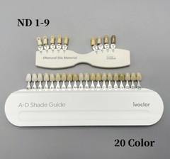 Ivoclar Vivadent Dental Teeth Bleaching Shade Guide ND 9 A-D 20 IPS Natural Die
