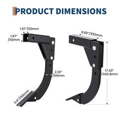 1 Piece Hitch Mounted Ripper with 2 Inch Receiver,Hitch Mounted 3 Point Ripper