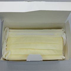 15100 Precept Procedure Mask Pleated Yellow Earloops One Size Fits Most 50 Pcs