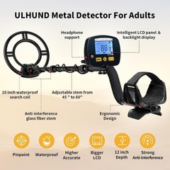 Upgraded Metal Detector for Adults Professional – High Accuracy Gold Finder with