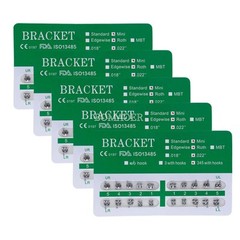 50 Packs Dental Monoblock Metal Bracket Brace Mini MBT 022 345 Hooks 20Pcs/kit