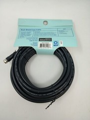 NEW watch onn. Dual-Shield Coax Cable 25 ft (7.6m) Black Coaxial