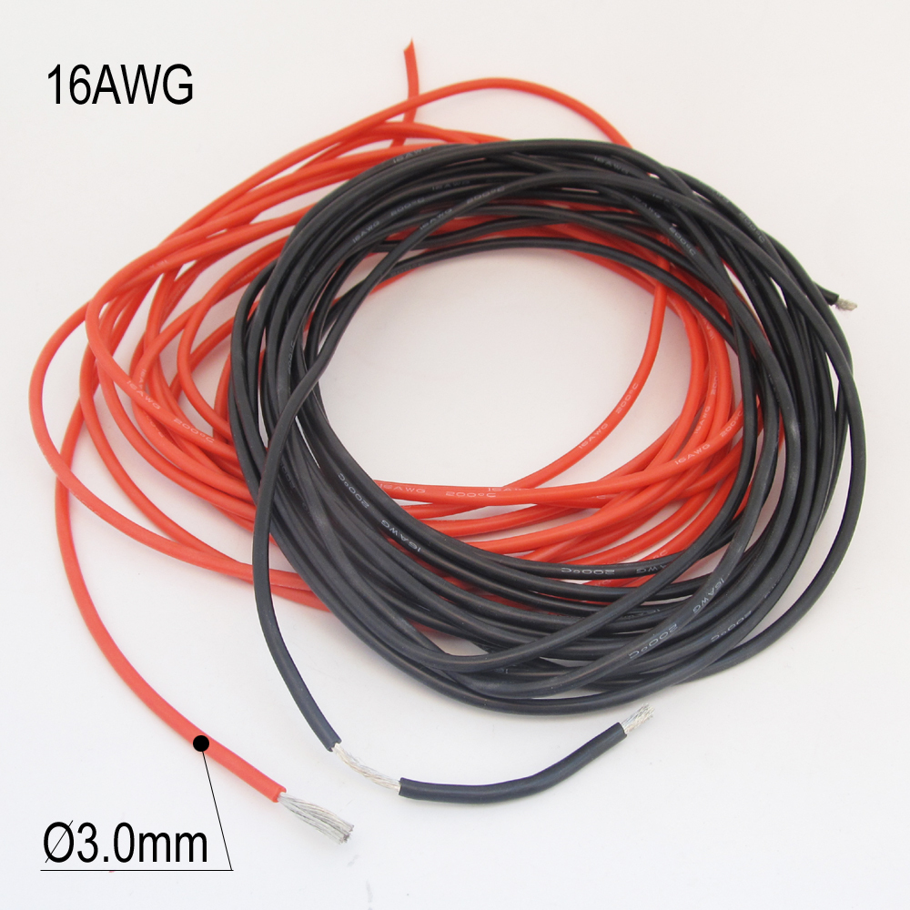 10M/33ft 16AWG Flexible Soft Silicone Wire Tin Copper RC Electronic Cable R+B