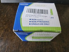30 Gauge 1/2 Inch Needle with Caps, Sterile Disposable Luer Lock 30G inch
