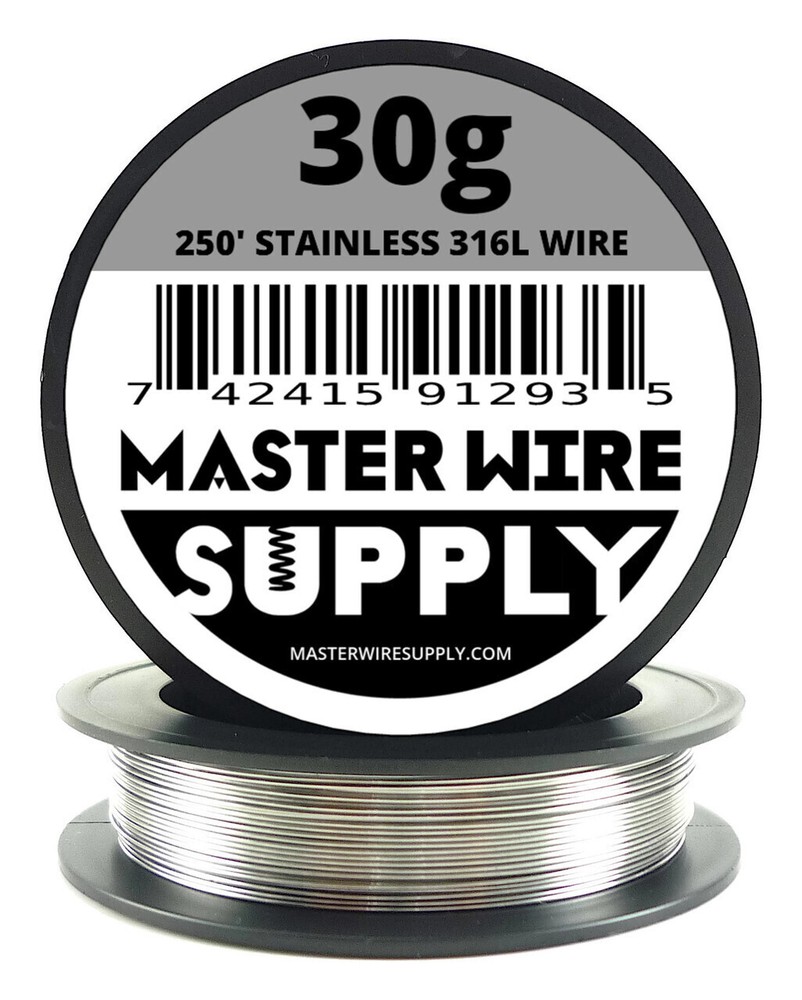 MWS – Stainless Steel 316L – 250 ft – 30 Gauge – Round Wire