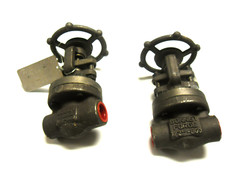 NEW LOT OF 2 BONNEY A105N CR13 VALVE BODY A105N STEM CR13 CR13.HF