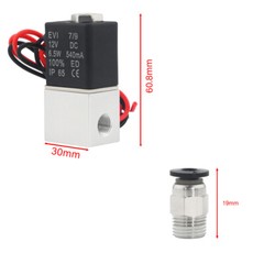 1/8″ NPT 2 Way Normally Closed DC 12V Electric Solenoid Air Valve Sets