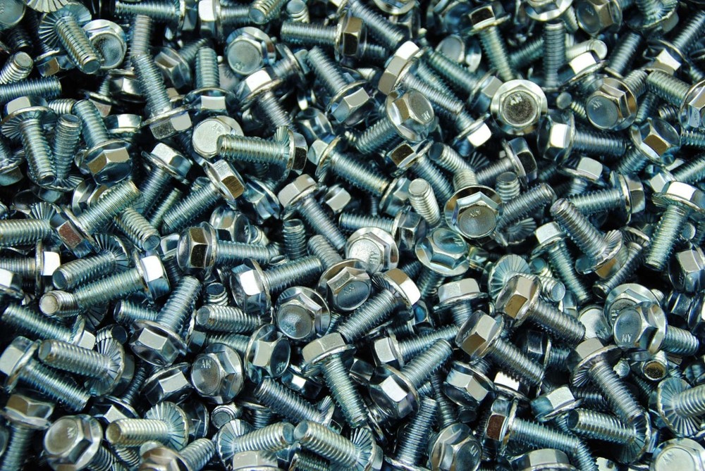 (200) Serrated Flange 5/16-18 x 3/4 Grade 5 IHW Hex Bolt Cap Screw Zinc