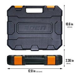 BOEN 1/2″ Drive Metric Deep Impact Socket Set, 20 20pcs Set