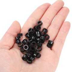 100pcs Nylon Round Spacers 4mm ID, 7mm OD, 3mm Height Screws Spacers