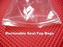 100 Reclosable Seal-Top Storage Bags 3”x 3” Clear 2 Mil Baggies 3×3
