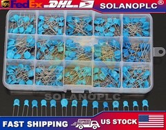 1nF-22nF Ceramic Capacitors Assorted Kit 300pcs 15 Value High Voltage NEW
