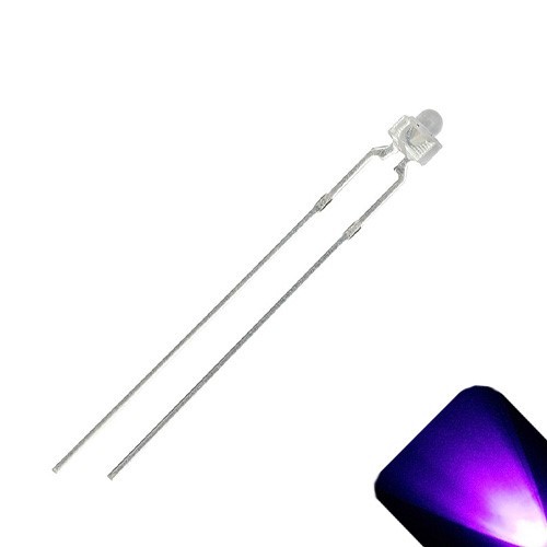 10 x LED 1.8mm 2mm UV / Purple Ultra Super Bright LEDs Light Clear Train Model