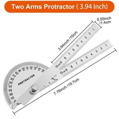Compact 10cm Stainless Steel Angle Finder – Ideal for Architects & Students