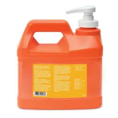 GOJO 0948-04 Natural Orange Hand Cleaner in Half-Gallon Pump Bottle