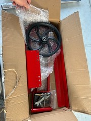 Hoisting Wheel w/ Long Handle 500 Lbs Universal Ladder Pulley Attachment Lifting