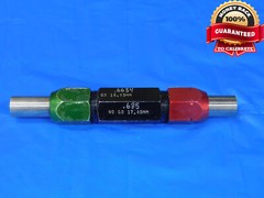 16.850 & 17.400 CL X mm PIN PLUG GAGE GO NO GO 17.000 -.150 17 .6850 16.85 17.40