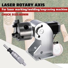 OMTech Rotaion Axis Rotary for 80W 60W 50W 30W 20W Fiber Laser Marking machine
