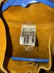Tillman 3280XL Heavyweight Leather Welding Jacket XL 30” Cowhide Linweld New