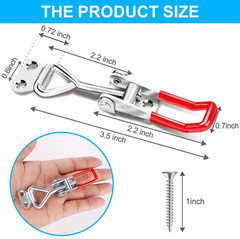 6 Pack Toggle Latch Clamp 4001 with Screws, 330Lbs Heavy Duty Pull New