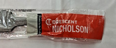 Nicholson American-Pattern File 12"L Flat Double 1-5/32"W 9/32"T