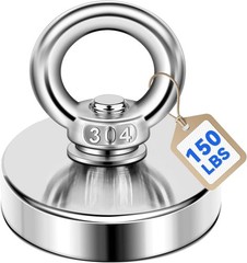 Strong Neodymium Fishing Magnets 150 Lbs68 KG Pulling Force Rare Earth Magnet…