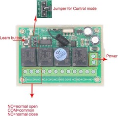 12V 4 Channels 433Mhz Wireless Remote Control Switch with Industrial watterpr…