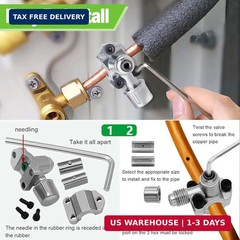 Bullet Piercing Valve Kit- BPV-31 Refrigerator Tap Valve Set-Line Tap Valve Kit,