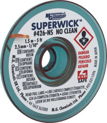 MG Chemicals 426-NS (#4) 5 Foot Length of 0.100″ (2.5mm) No-Clean Solder Wick
