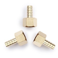 U.S. Solid 3pcs Brass Hose Fitting Pipe Adapter 3/8″ Barb To 3/8″ NPT Female