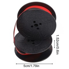 Nylon Typewriter Ribbon Set Easy to Install and Replace Red and Black Ink