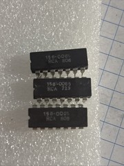 Lot (3) RCA Tektronix 156–0065 Transistor Array DIP14 IC Chip @ICW