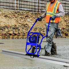 1.2HP Vibrating Concrete Power Screed Finish Engine Gas 4 Stroke 7ft Screed