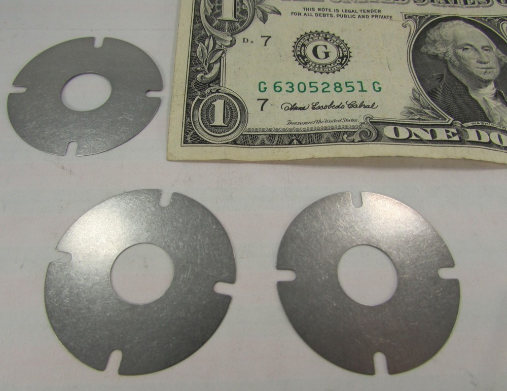 Lot 50 Thin Steel Shim/Spacer Washers 1.437″ OD x .473″ ID x .006″ Valving Disc