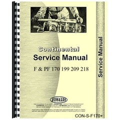 Continental Engine Service Repair Manual F PF 170 199 209 218