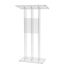 Clear Acrylic Podium Transparent Church Pulpit Plexiglass Lectern Debate Wedding