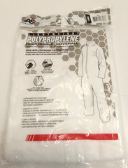 SAS Safety 6843 Lightweight Polyproylene Disposable Coverall Full Zip Large